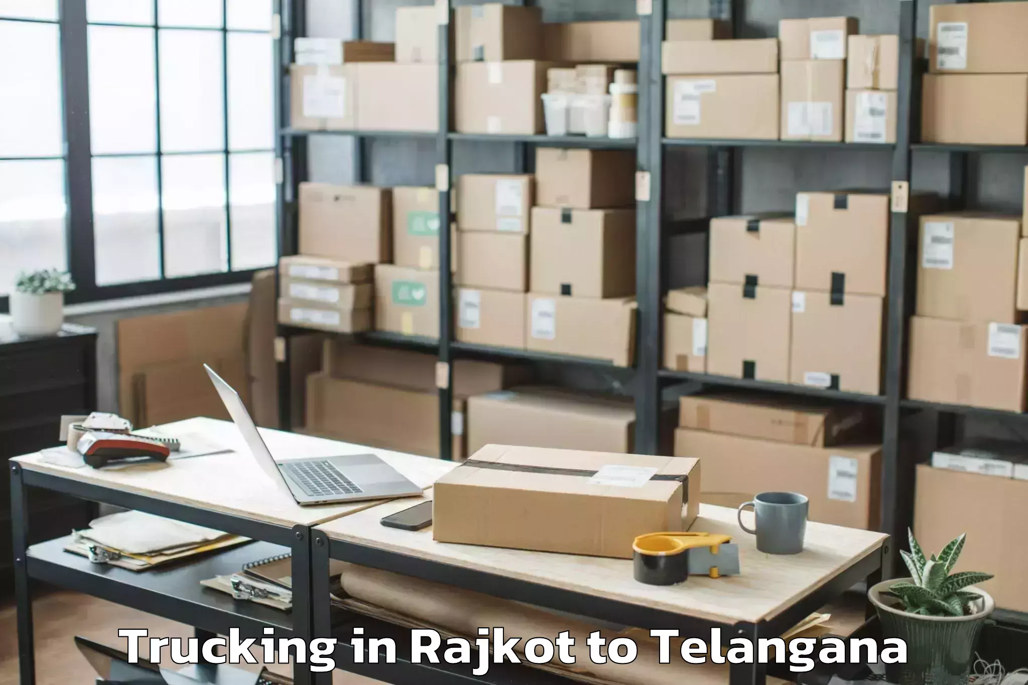 Leading Rajkot to Kukatpalli Trucking Provider